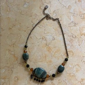 Stone and Beaded Choker